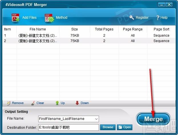 4Videosoft PDF Merger,PDF文件合并,PDF合并