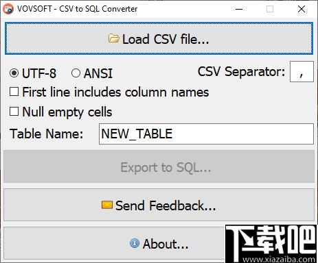 CSV to SQL Converter下载,csv转换,文档转换