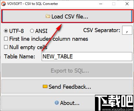 CSV to SQL Converter下载,csv转换,文档转换